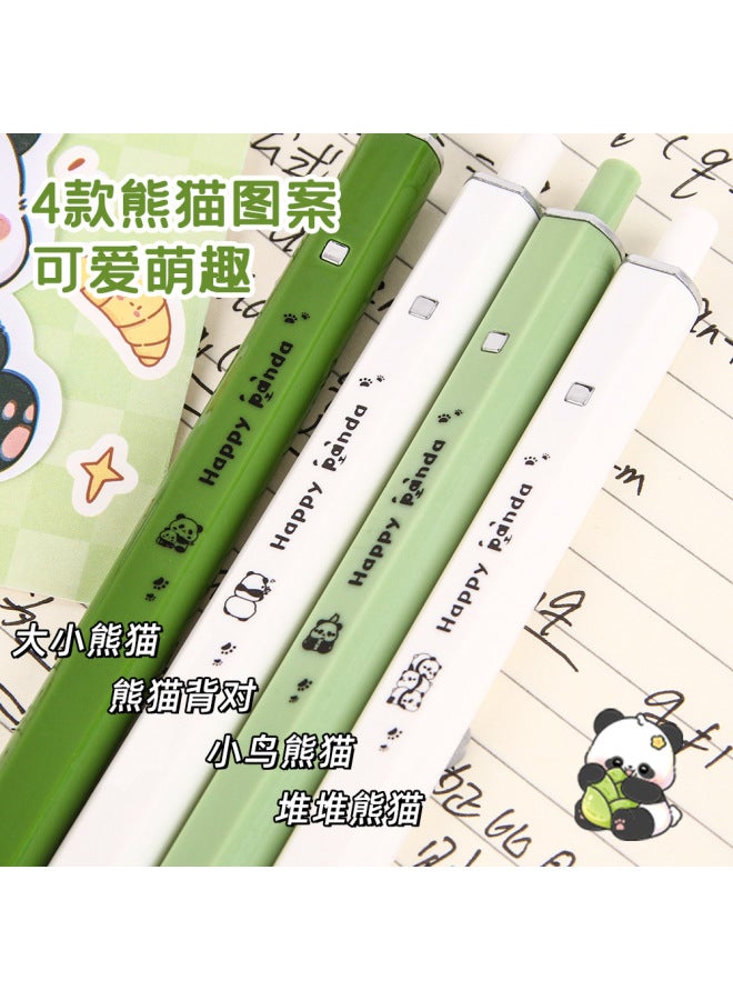 HELPS Cartoon Panda Press Brush Question Pen High Color Value Primary School Student St Head Quick Dry Gel Pen Office Sign Pen Stationery - Image 2