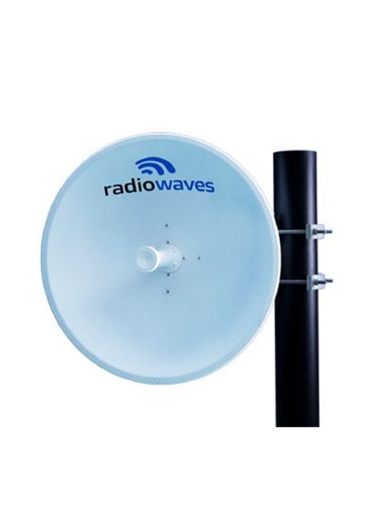 RadioWaves 0.6 م | 2 قدم هوائي عاكس بارابولي قياسي الأداء، قطبية واحدة، 5.25-5.85GHz - Image 1