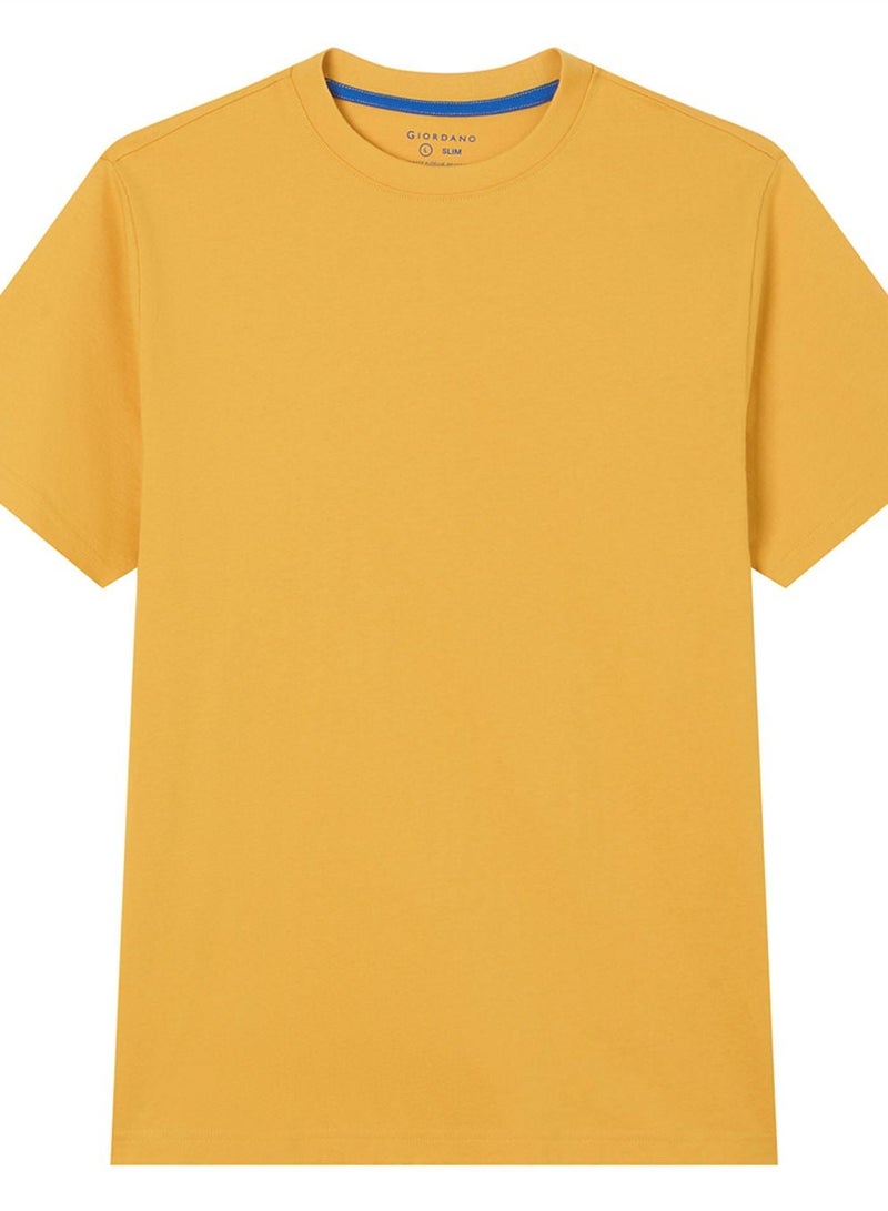 GIORDANO Men’s Slim Fit Cotton Crew Neck Tee - Image 3