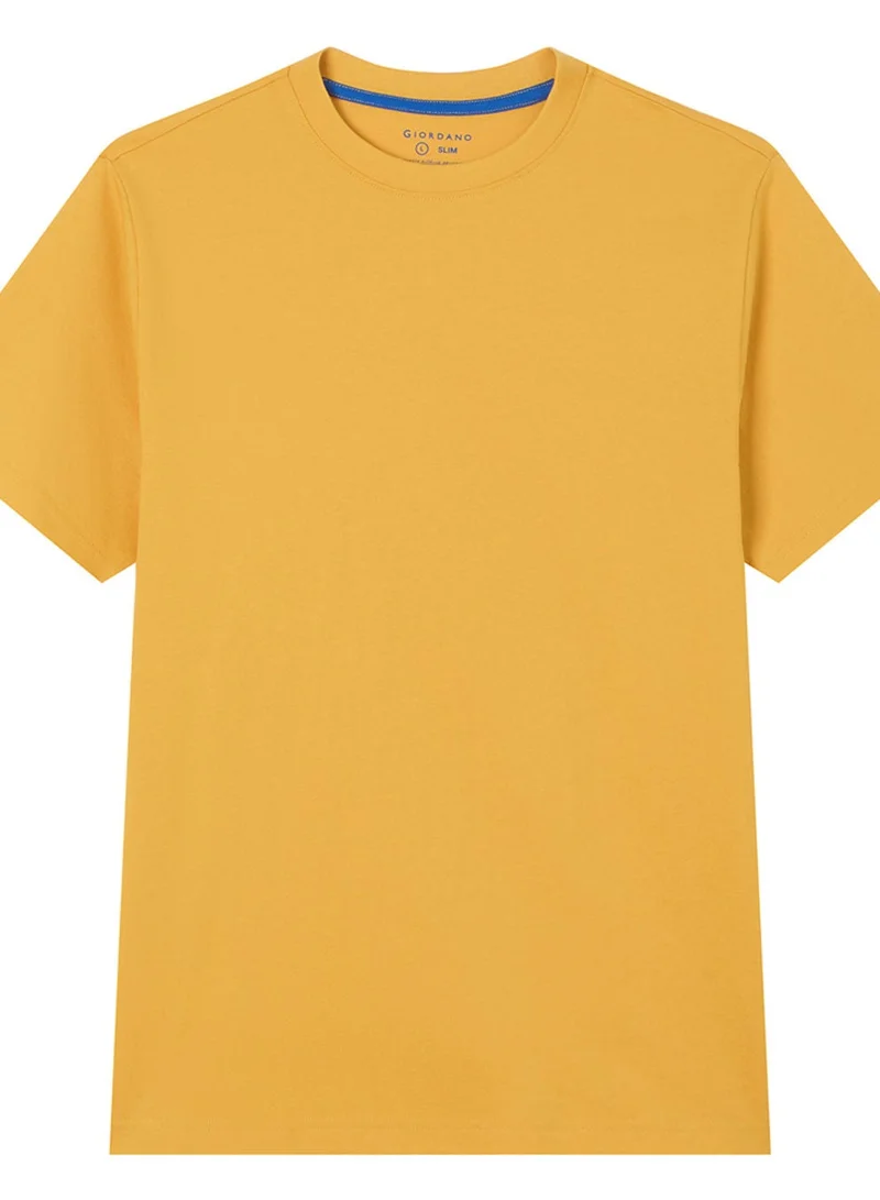 GIORDANO  Men’s Slim Fit Cotton Crew Neck Tee for Men | Best Price UAE