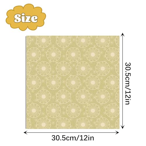 Colabrili 24 Pack Scrapbook Paper 12 × 12 Textured Patterned Paper, Vintage Double-Sided Decorative Craft Papers Scrapbooking Supplies for DIY Card Making Photo Album Journal Decor (Fabric Texture) - Image 2