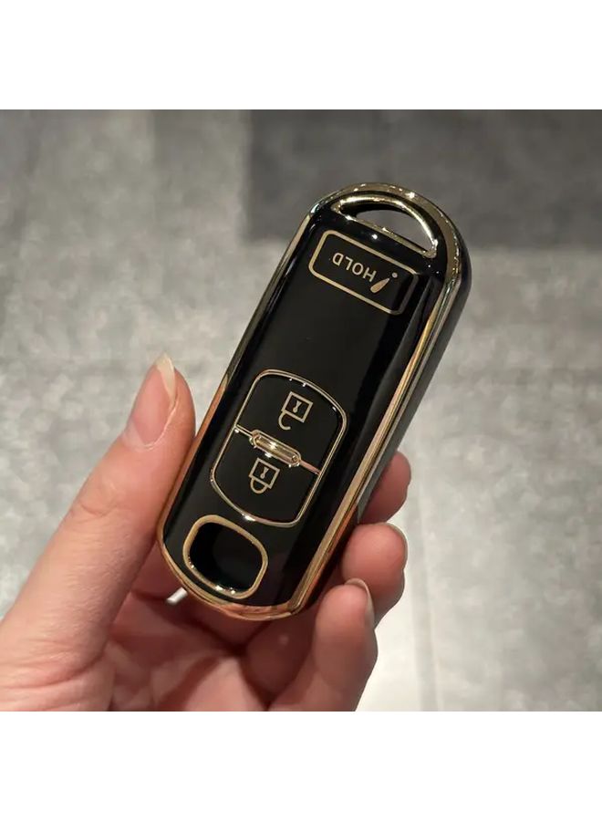 Black 3 Button Remote Key Fob Case for Mazda 2013 2019 Durable Cover - Image 4