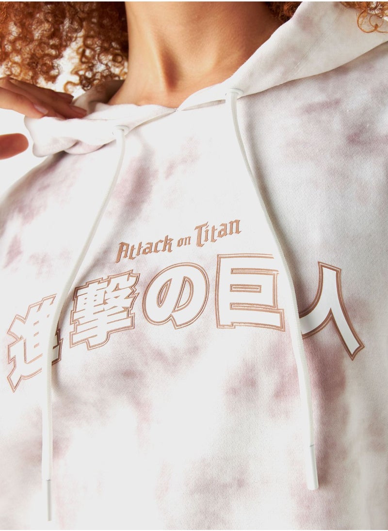 SP Characters - Attack On Titan Embroidered Hoodie - Image 1