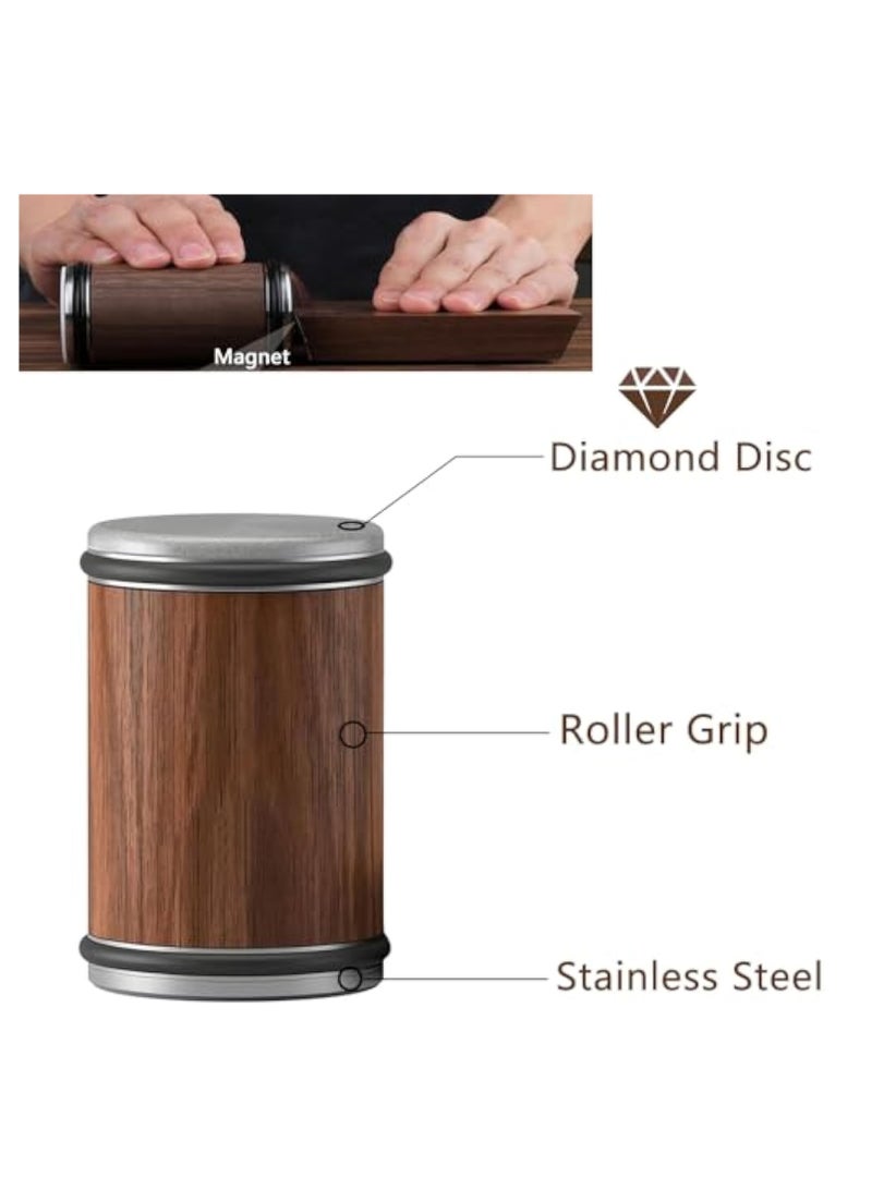 Arabest مُسنِّن السكاكين المتدحرج، نظام شحذ السكاكين المتدحرج لسكاكين المطبخ، يقدم شحذ بزاوية 15 و 20 درجة، أداة شحذ السكاكين للحواف المستقيمة من الفولاذ بأي صلابة 2024 - Image 2