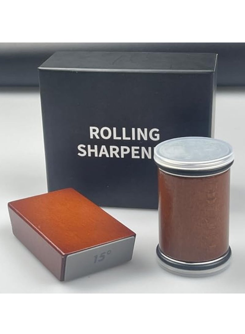 Arabest مُسنِّن السكاكين المتدحرج، نظام شحذ السكاكين المتدحرج لسكاكين المطبخ، يقدم شحذ بزاوية 15 و 20 درجة، أداة شحذ السكاكين للحواف المستقيمة من الفولاذ بأي صلابة 2024 - Image 4