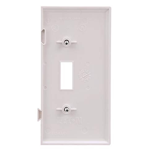 EATON STE1W Arrow Hart Mid Size Wall Plate, 1 Gang, 4-1/2 In L X 2-3/4 In W X 0.08 In T, White - Image 4