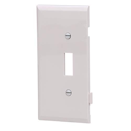EATON STE1W Arrow Hart Mid Size Wall Plate, 1 Gang, 4-1/2 In L X 2-3/4 In W X 0.08 In T, White - Image 2