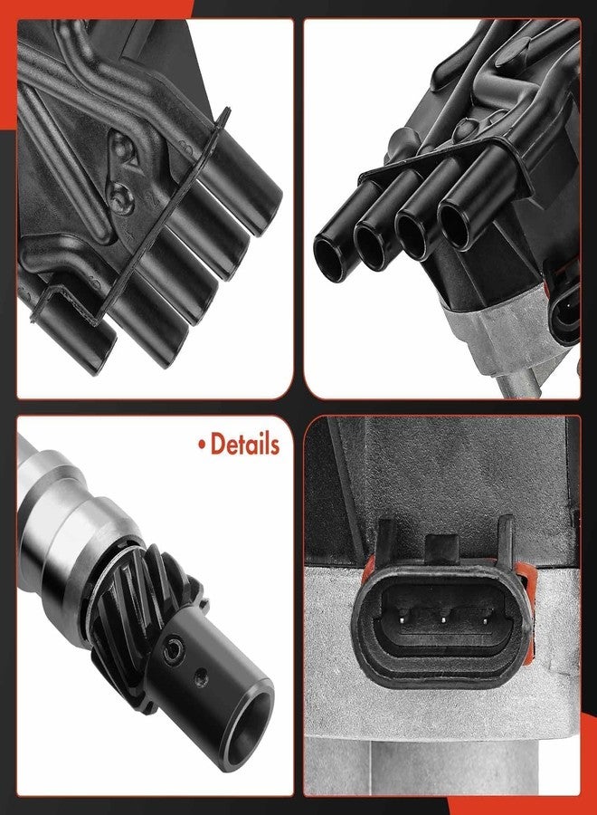 A-Premium Ignition Distributor with Cap & Rotor - Compatible with Cadillac, Chevy, GMC & Isuzu Vehicles - 5.0L/5.8L V8 - Esaclade, C/K Pickup, Express, Savana, P30, Tahoe, Yukon, NPR - 1996-2002 - Image 3