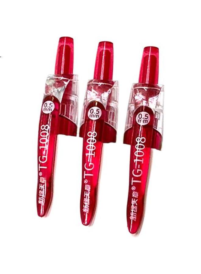 Tango (Tango) 0.5Mm Bullet Tip Neutral Pen For Office, Students, Exams, Smooth Writing, Uniform Ink Flow, Red, Pack Of 12 - Image 3