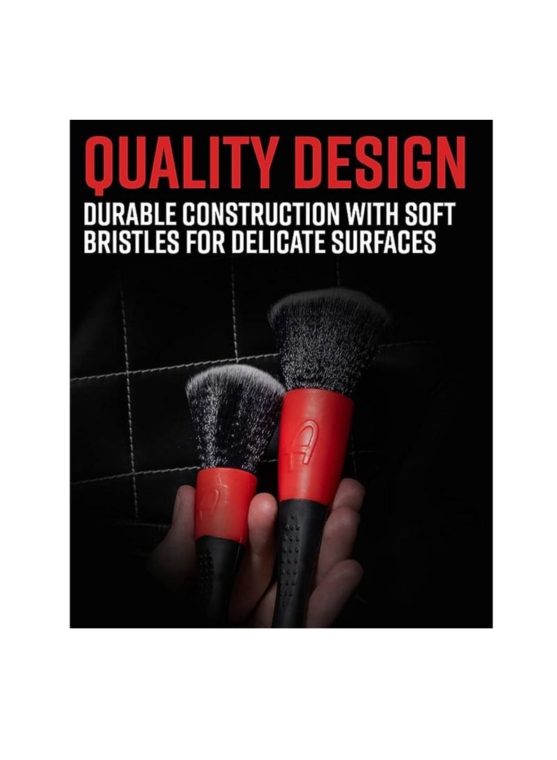 Adam's Polishes Adam's Interior Detailing Brush (Large) - Super Soft Synthetic Bristles Gently Removes Dust and Dirt | Compact Design Easily Stores in Your Glove Box, Middle Console, or Side Panel.  - Image 5
