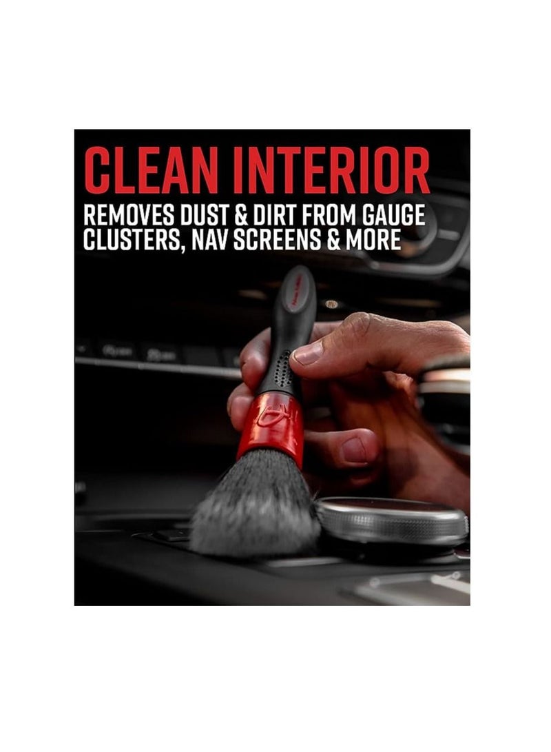 Adam's Polishes Adam's Interior Detailing Brush (Large) - Super Soft Synthetic Bristles Gently Removes Dust and Dirt | Compact Design Easily Stores in Your Glove Box, Middle Console, or Side Panel.  - Image 4
