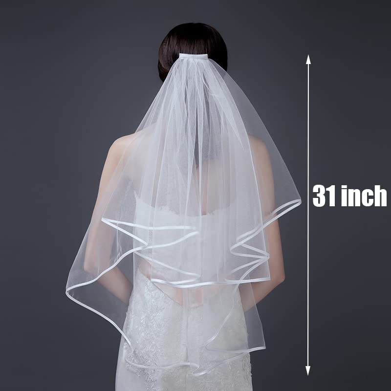 Docooniver 4 Pcs Bachelorette Party Decorations Bride & Groom to be Sash Tiara/Crown Veil Engagement Party Accessories Bridal Shower Gifts for Bride - Image 5