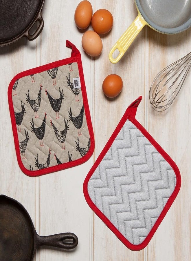 Now Designs Chicken Scratch Pot Holder - Image 3