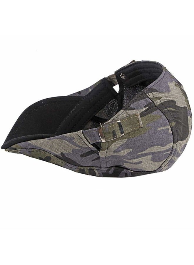 Qunson 2 Pack Men's Cotton Flat Cap Ivy Gatsby Newsboy Hat, U, One size - Image 5