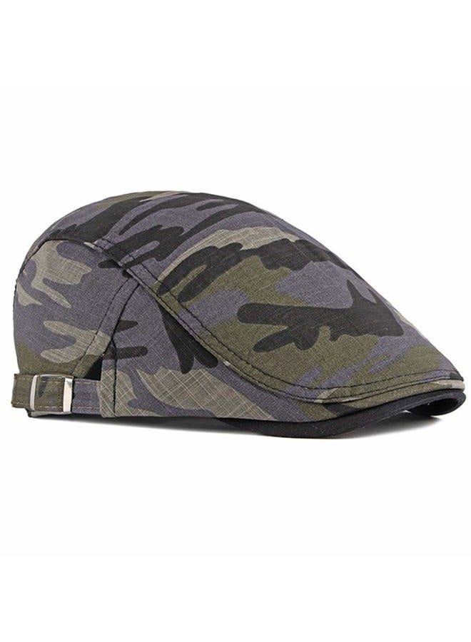 Qunson 2 Pack Men's Cotton Flat Cap Ivy Gatsby Newsboy Hat, U, One size - Image 3