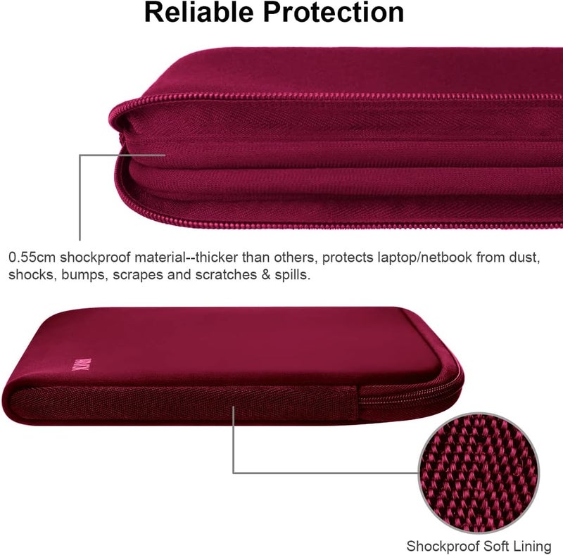 ARVOK 15 15.6 16 inch Laptop Sleeve Ultra-Thin Case MacBook pro 16 inch Sleeve Water-Resistant Notebook Computer Pocket Tablet Briefcase Carrying Bag/Pouch Skin Cover for HP/Dell/Lenovo/Asus/Acer - Image 4