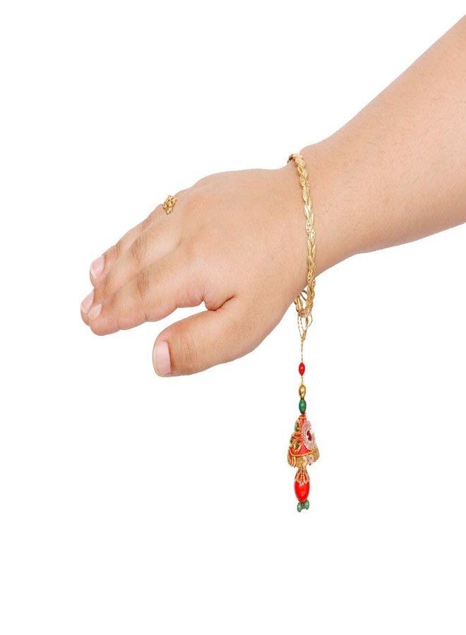 SUNINOW RAKSHBANDHAN SPECIAL RAKHI COMBO PACK OF 2 EXCLUSIVE IK ONKAR LUMBA RED GREEN SET RAKHI FOR BROTHER BHABHI AND KIDS WITH ROLI FOR TILAK CEREMONY RAKHI COMBO | RAKHI FOR BROTHER | RAKHI GIFT | RAKHI FOR BHABHI | RAKHI FOR BROTHER RAKSHA BANDHAN BRACELET | RAKHI SET - Image 5