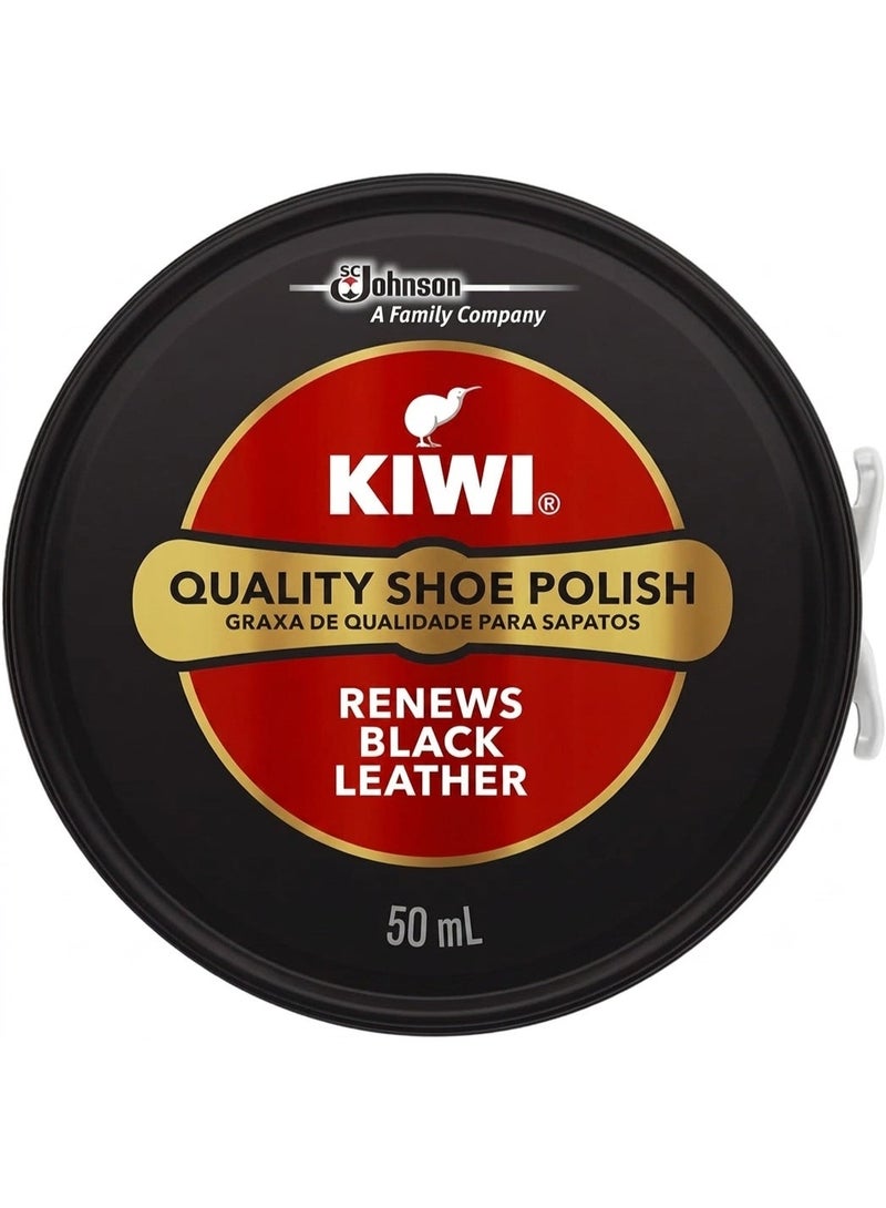 Kiwi Quality Shoe Polish Black 50 ML - Image 1