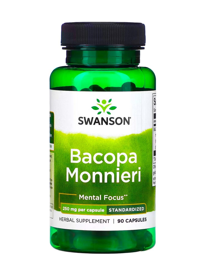 Bacopa Monnieri, 250 mg, 90 Capsules