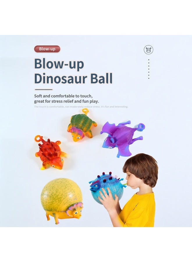 Funny and Whimsical Prank Inflatable Dinosaur Balloon, Bouncy Ball, Stress Relief Ball, Prank and Stress-Relief Toy - Image 1