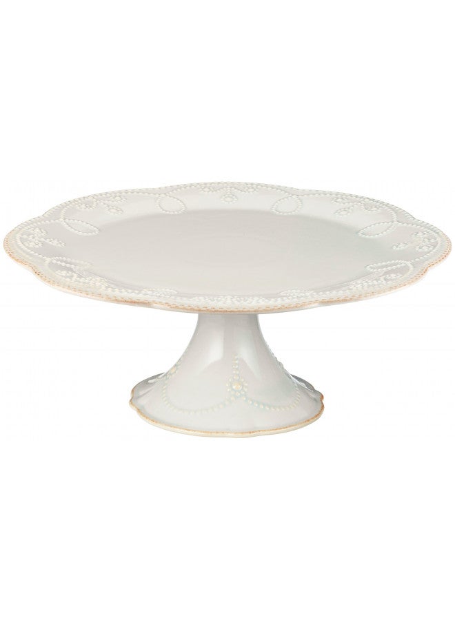 Lenox French Perle Pedestal Cake Plate, Medium, White - - Image 1