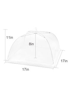Aqify PopUp Food Mesh Tents Umbrella Covers Reusable and Collapsible 17 x 17inches Outside Picnic Camping Parties BBQs Reusable and Collapsible Mesh Food Covers Tent 2  - Image 2