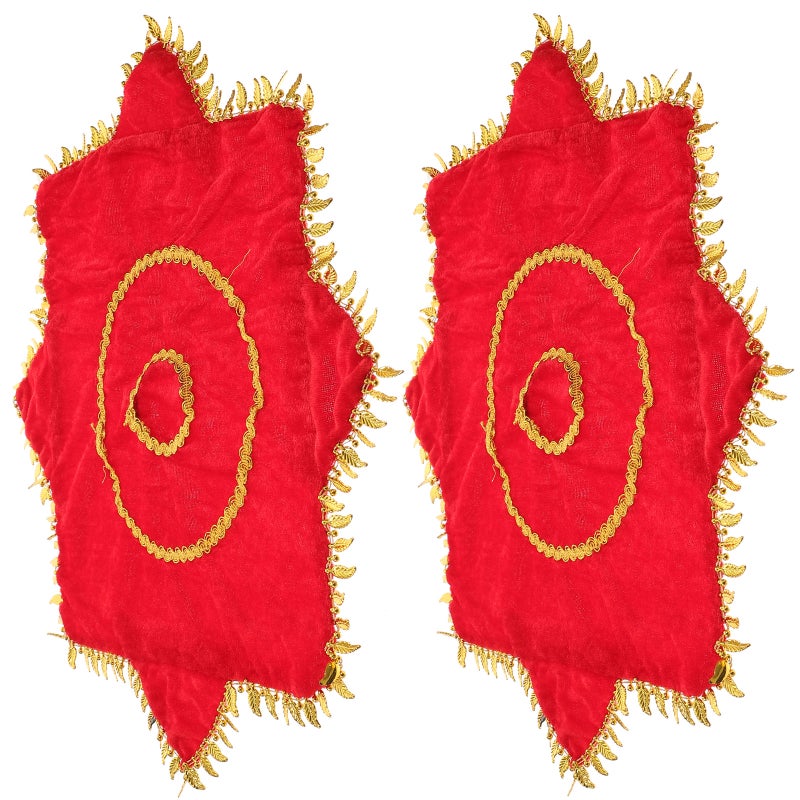 2Pcs Dance Handkerchief Octagonal Towel Stage Performance Prop Party Supplies - Image 1