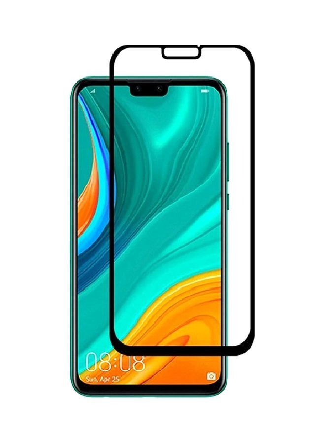 shAyzee Tempered Glass Screen Protector for Huawei Y8s Black/Clear - Image 1