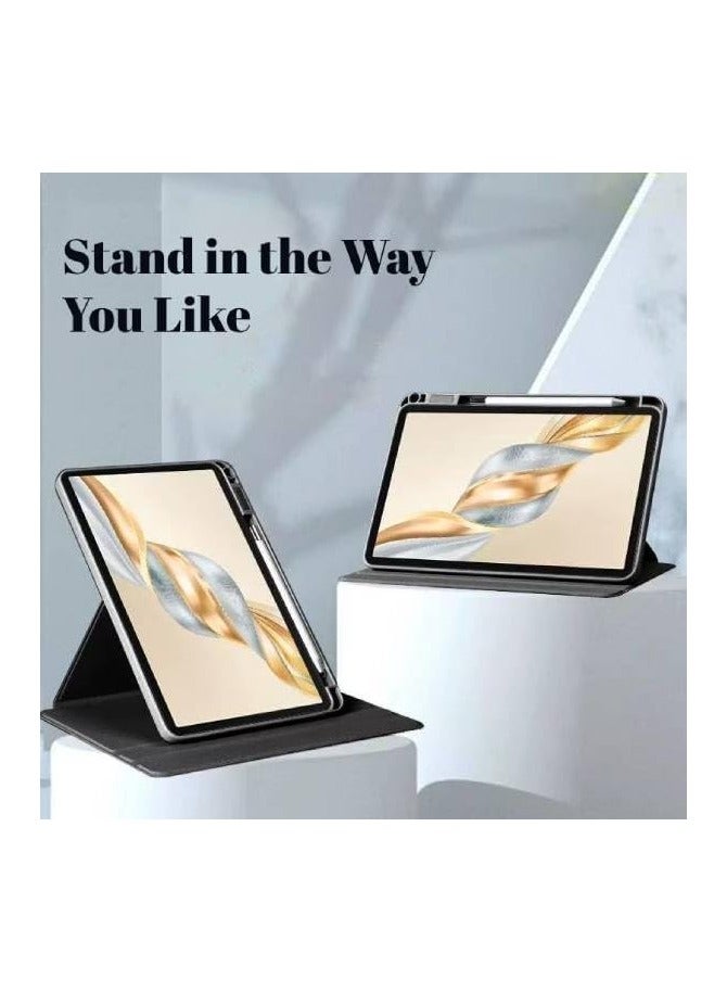 VKL Hybrid Case Compatible with Honor Pad X9a 11.5" 2025 Cover, Clear Acrylic Multi-Angle Hard PC Case with Pen Holder Protective Stand Cover Compatible with Honor Pad X9a 11.5" 2025 (Black) - Image 2