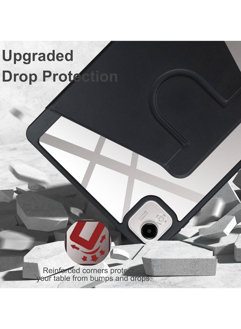 VKL Hybrid Case Compatible with Honor Pad X9a 11.5" 2025 Cover, Clear Acrylic Multi-Angle Hard PC Case with Pen Holder Protective Stand Cover Compatible with Honor Pad X9a 11.5" 2025 (Black) - Image 5