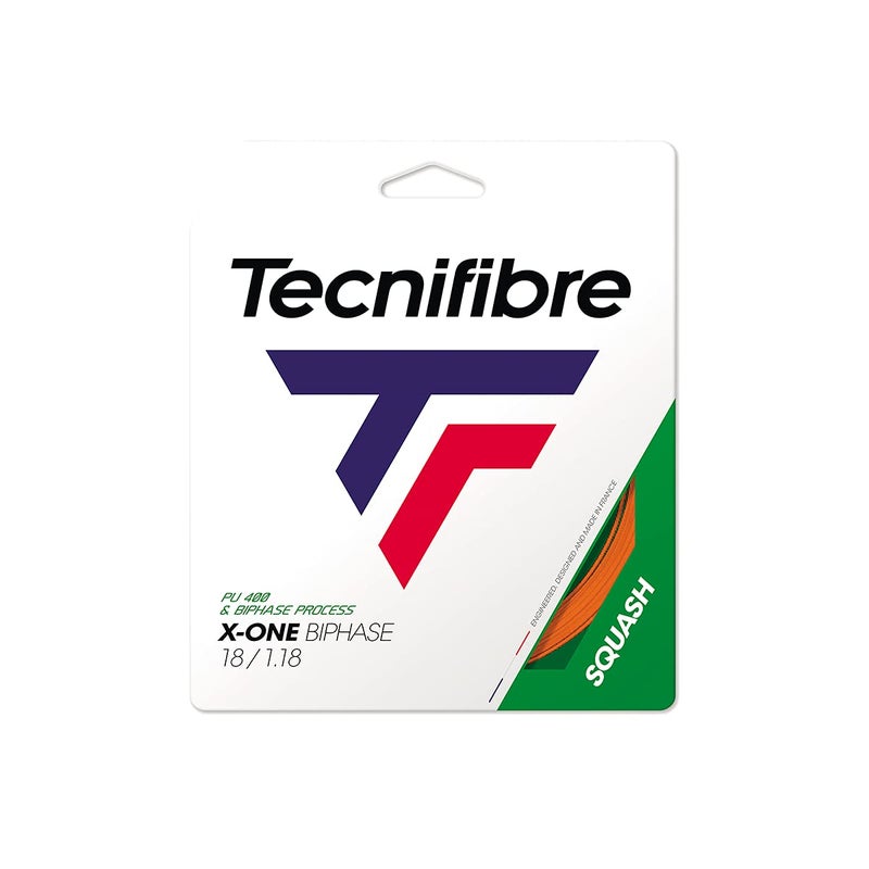 Tecnifibre X-One Biphase Squash String Orange 1.18mm - 10m Set - Image 5