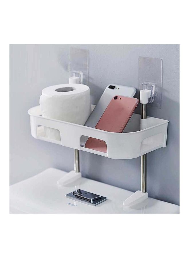 NIBEMINENT Qiangtie Multi-Function Bathroom Shelf White S