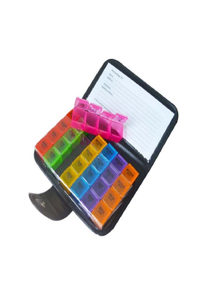 general Multi Functional Travel Pill Organizer With 28 Compartments - Image 2