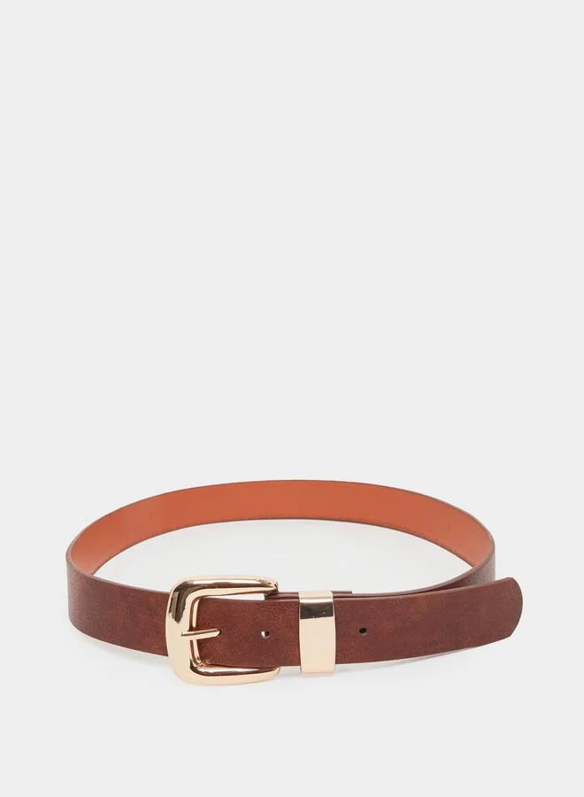 ستايلي حزام بإبزيم ذهبي