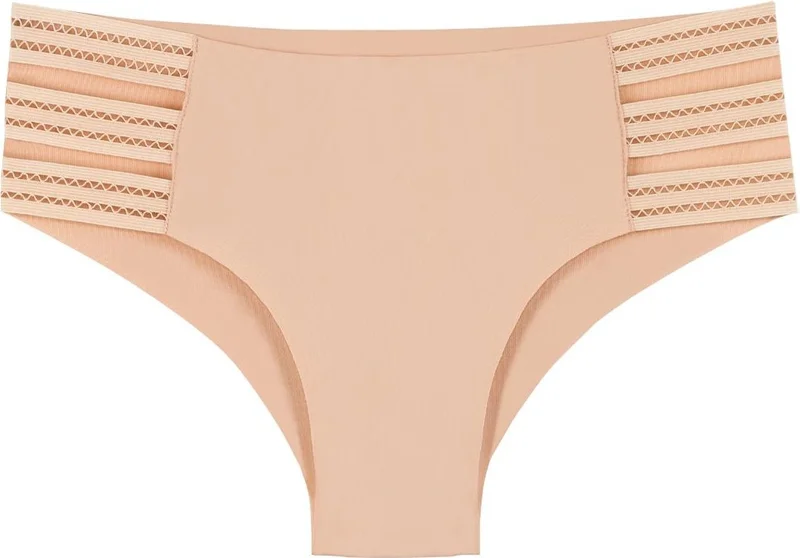 Sensu Women Laser Cut Seamless Bato Panties 3 Piece Package Set - Kts3104