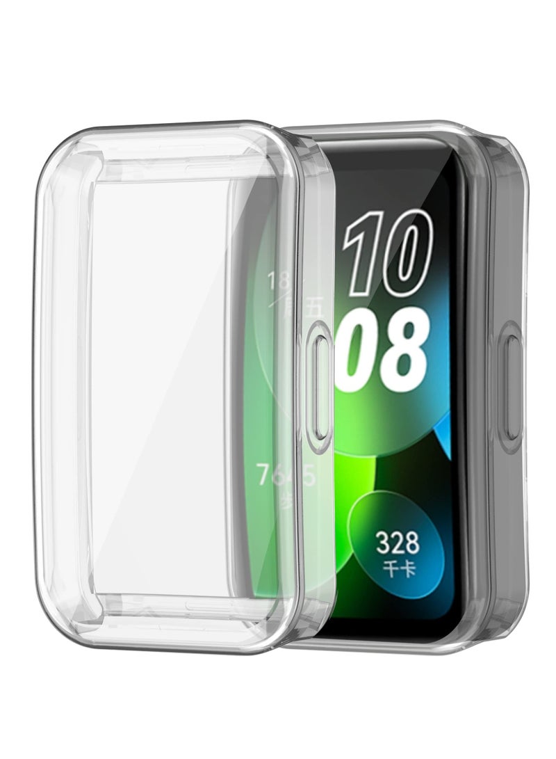 KASTWAVE Screen Protector Case Compatible with Huawei Band 8 Watch TPU Slim Case Cover [Plating Metal Color Frame] [3D Full Coverage] Shell Protective for Huawei Band 8 SmartWatch (6pack) - Image 2