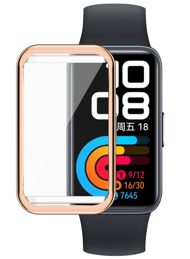 KASTWAVE Screen Protector Case Compatible with Huawei Band 8 Watch TPU Slim Case Cover [Plating Metal Color Frame] [3D Full Coverage] Shell Protective for Huawei Band 8 SmartWatch (6pack) - Image 5