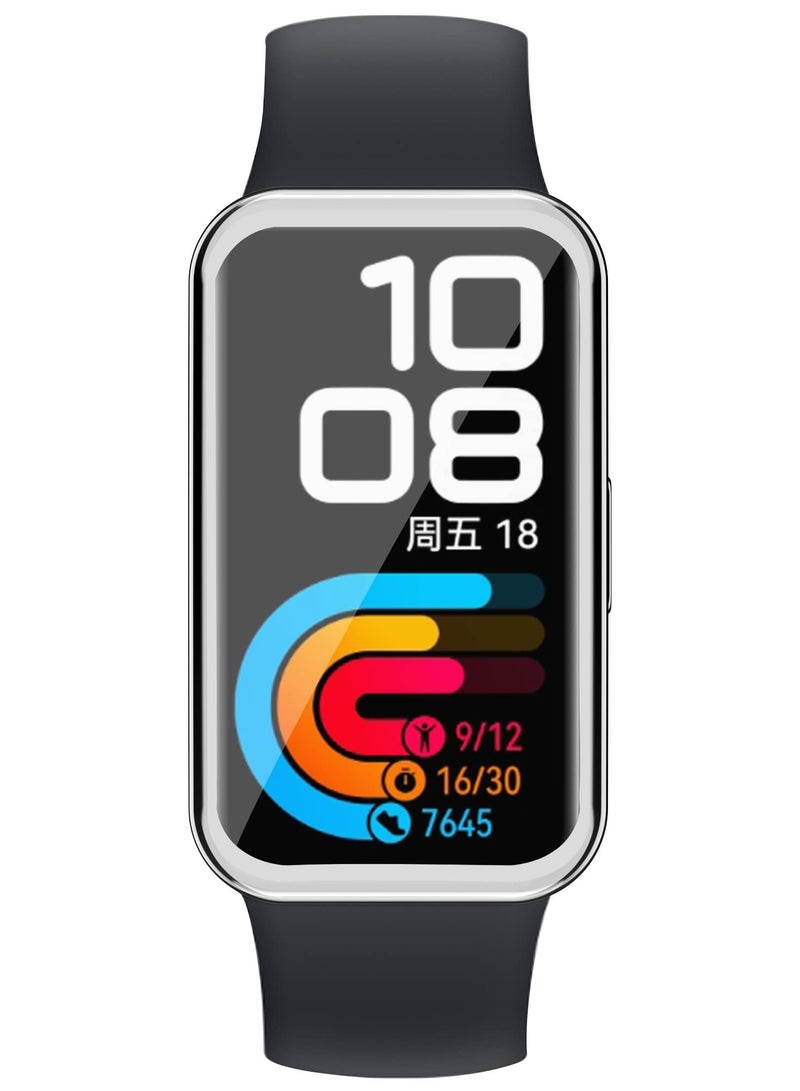 KASTWAVE Screen Protector Case Compatible with Huawei Band 8 Watch TPU Slim Case Cover [Plating Metal Color Frame] [3D Full Coverage] Shell Protective for Huawei Band 8 SmartWatch (6pack) - Image 4