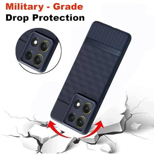 Casotec Shockproof Case for Motorola Moto G86 5G / G86 Power 5G | Full Camera Protection | TPU Flexible Back Cover for Motorola Moto G86 5G / G86 Power 5G (Steel Blue) - Image 4
