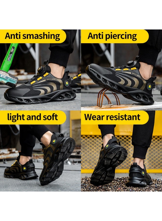 CFFHS Unisex Summer Safety Work Shoes with Steel Toe & Kevlar Midsole, Lightweight & Breathable - Image 4