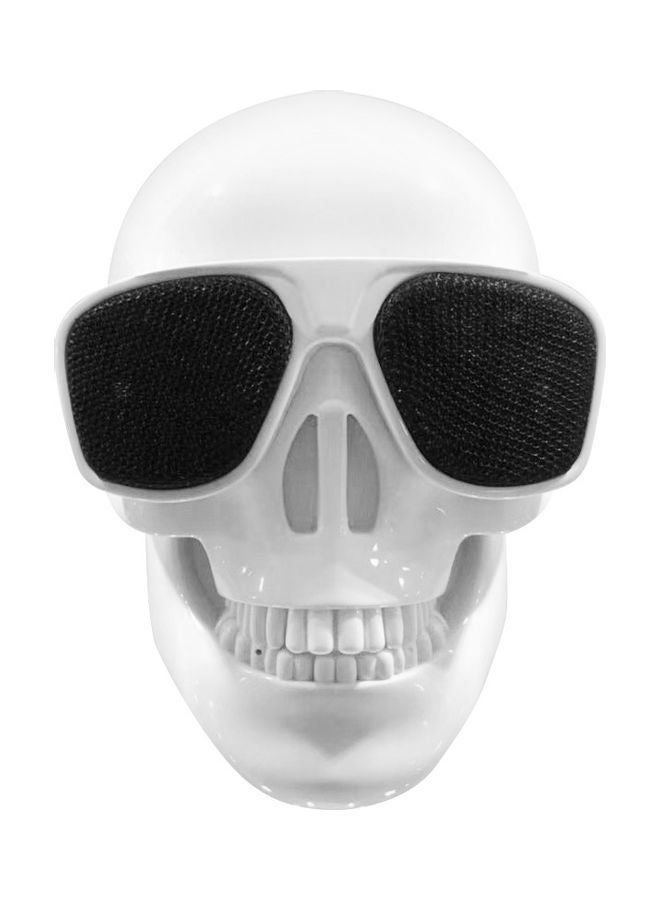 NIBEMINENT Plastic Skeleton Wireless Speaker white  - Image 1