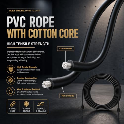 MOGOLD Jump Rope for Women,5mm PVC Jump Rope,Adjustable Length with Shatterproof Handles, Ideal for Beginners & Advanced Athletes, Fitness, Cardio & Boxing - Image 4