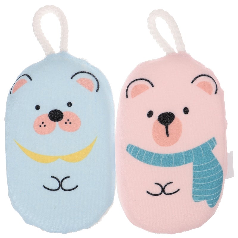 Baby Sponges for Bath Newborn, Soft Cartoon Shower Scrubbers for Toddlers - Image 1