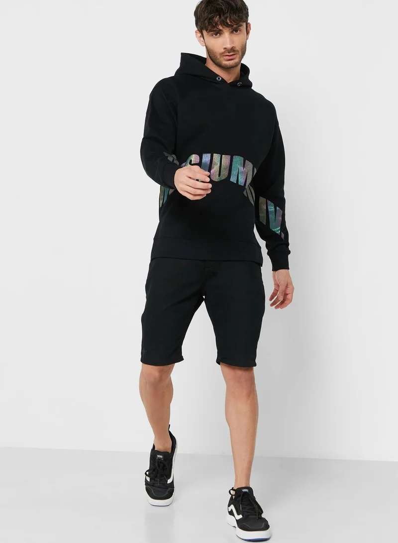MUSIUM DIV. Logo Fleece Loose Hoodie