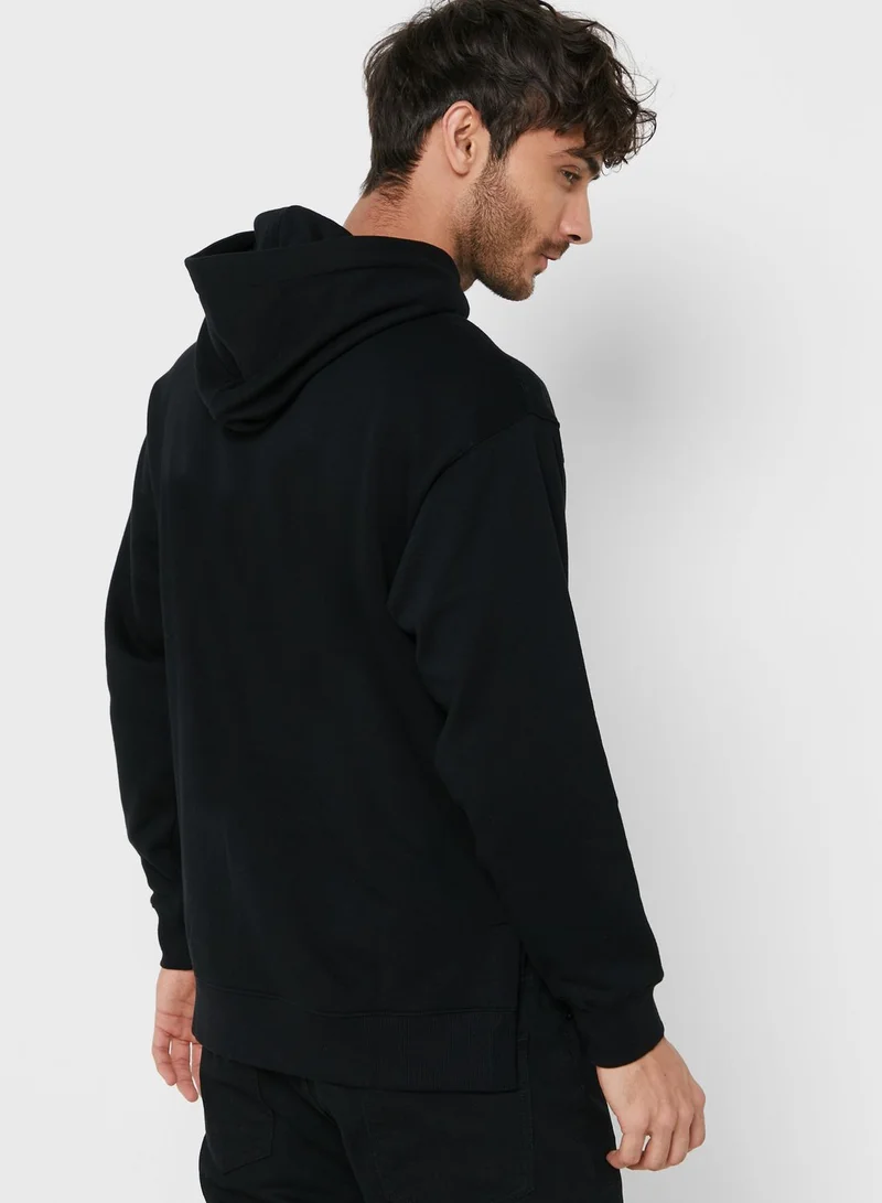 MUSIUM DIV. Logo Fleece Loose Hoodie