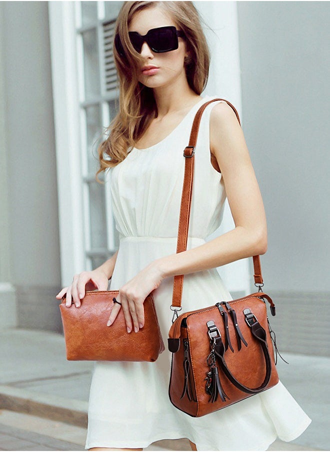SHAKA - Retro Crossbody Women's Bag Handbag Wallet Four Piece Set - Image 1