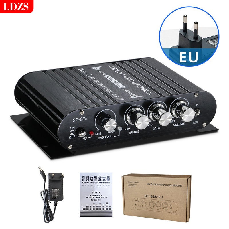 New Mini Small Power Amplifier Home Car Multi-Function Speaker Professional Fever 12V Car Power Amplifier Audio - Image 1