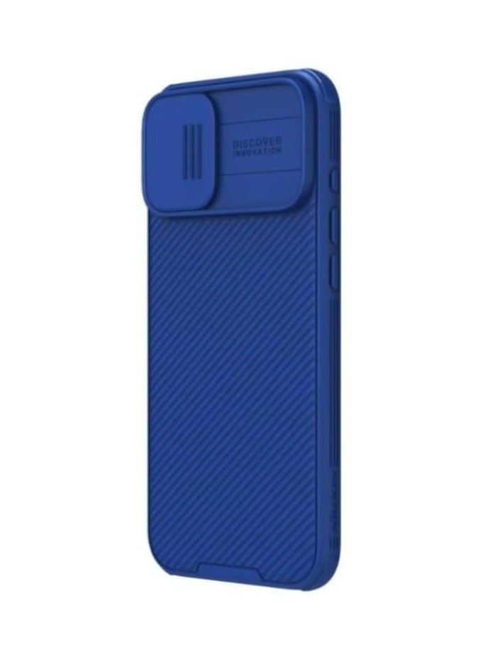 Nillkin CamShield Pro Magnetic Case Rugged Shockproof Case With Hard Back Soft Border Pc And Tpu Shock Absorb Cover Slide Camera Cover Camera Protect Fits Apple iPhone 16 -Blue - Image 1