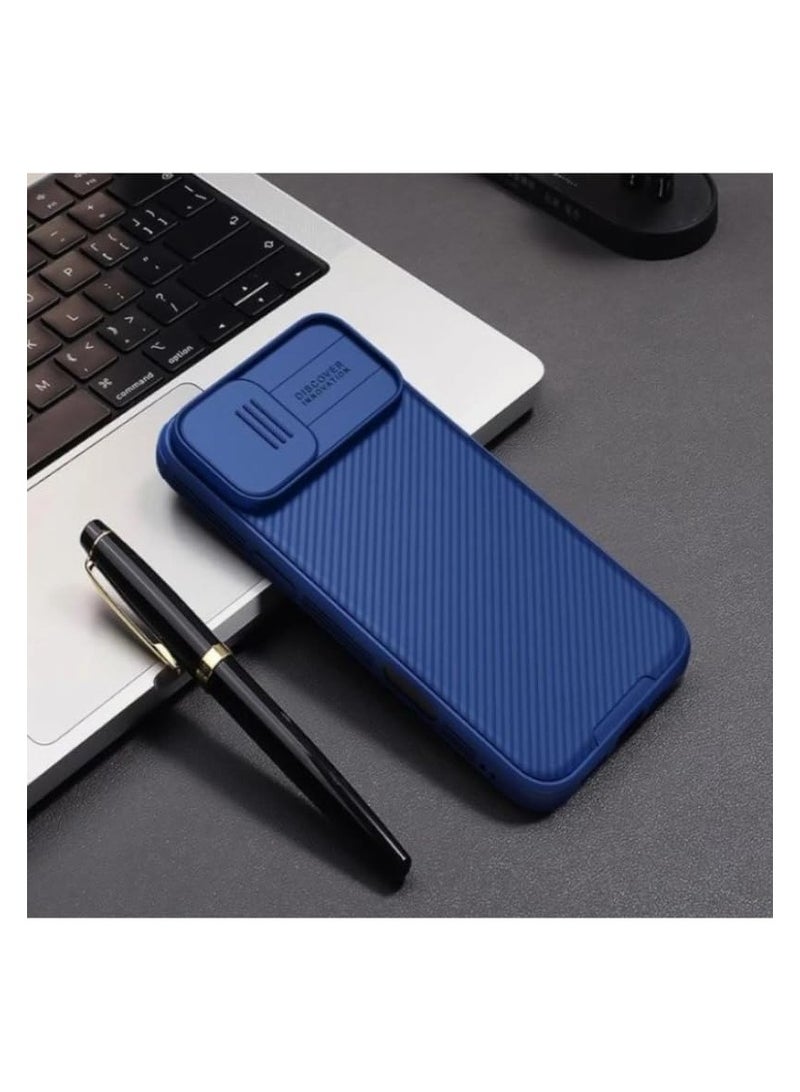 Nillkin CamShield Pro Magnetic Case Rugged Shockproof Case With Hard Back Soft Border Pc And Tpu Shock Absorb Cover Slide Camera Cover Camera Protect Fits Apple iPhone 16 -Blue - Image 3