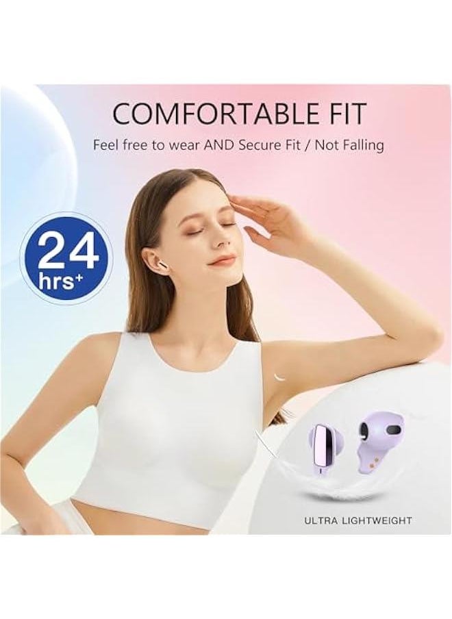 Generic - Small Earbuds for Small Ear Canals Mini in Ear Headphones Earphones Ear Buds for Small Ears Wireless Discreet Earbuds Tiny Comfortable Earphones Earplug Bluetooth Ear Buds for Work - Image 1